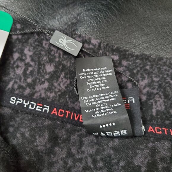Women's Spyder Active Fleece Pullover 3/4 Zip Size XL Thumbholes Zipper Pocket - Picture 14 of 14